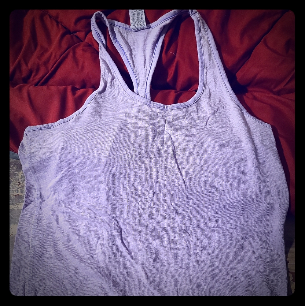 Pink razor back tank